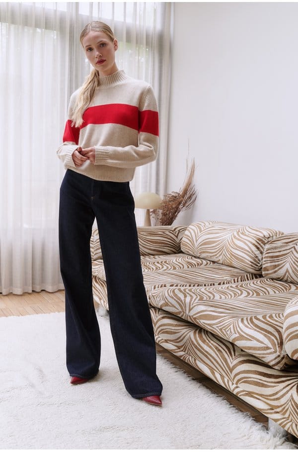 annina high rise wide leg in juno