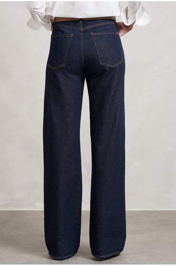 annina high rise wide leg in juno