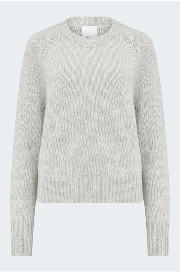 crew neck sweater in grey