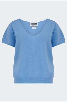 Biarritz Knitted Tee in Blue