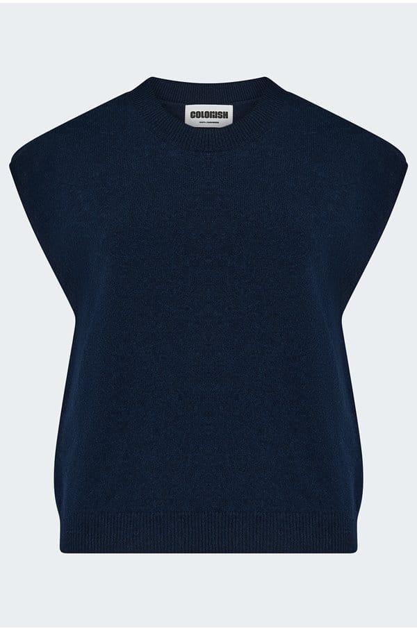 lucca tank in navy