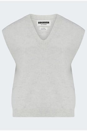 Nikko Chunky V Neck in Pebble