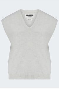 nikko chunky v neck in pebble