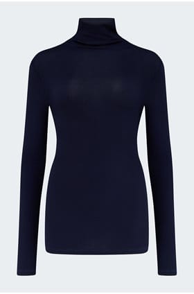 Chels Turtleneck Top in Deep Trenches