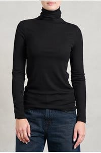 chels turtleneck in super black