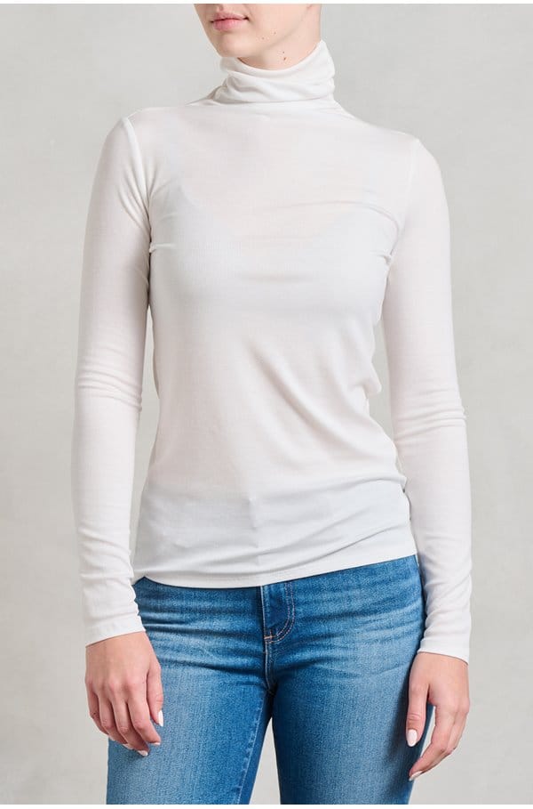 chels turtleneck top in powder