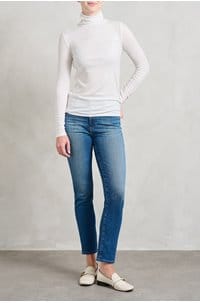 chels turtleneck top in powder