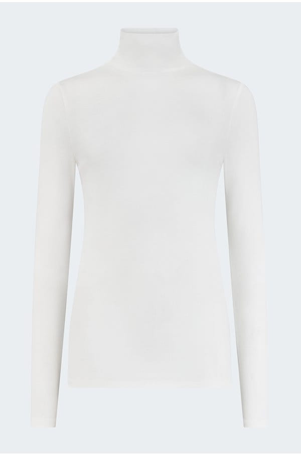 chels turtleneck top in powder