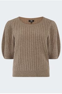 lucerne top in heather brown