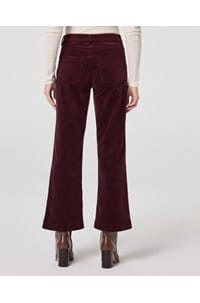 leenah ankle jean in dark oxblood cord