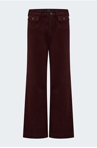 leenah ankle jean in dark oxblood cord