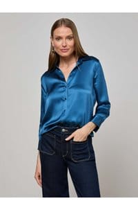 dani blouse in stone blue