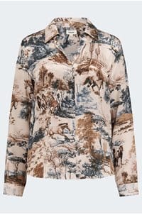 tyler blouse in tan western