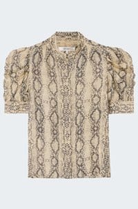 the snake gillian top in camel multi