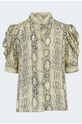 The Snake Gillian Top In Camel Multi 