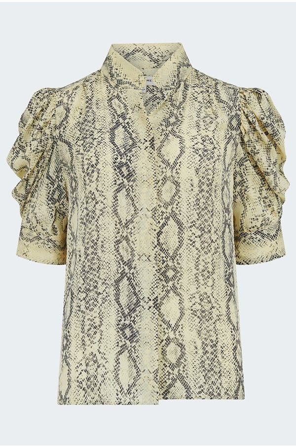the snake gillian top in camel multi 