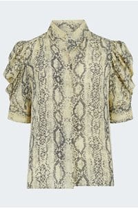 the snake gillian top in camel multi 