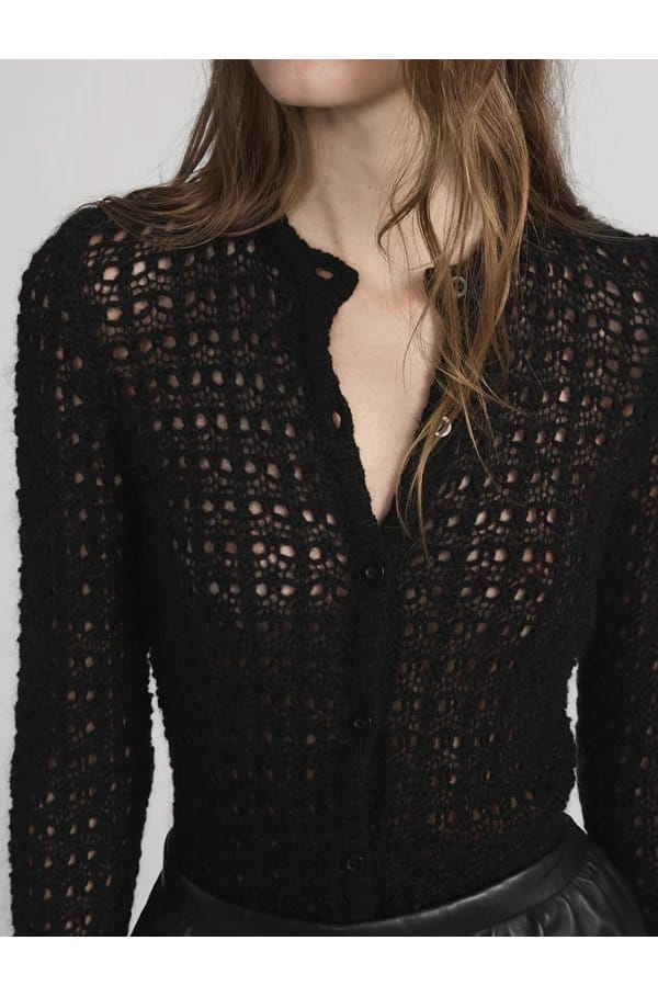 the open knit cardi
