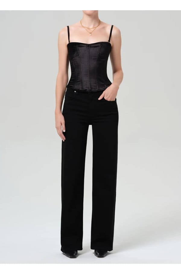 annina high rise wide leg in starless