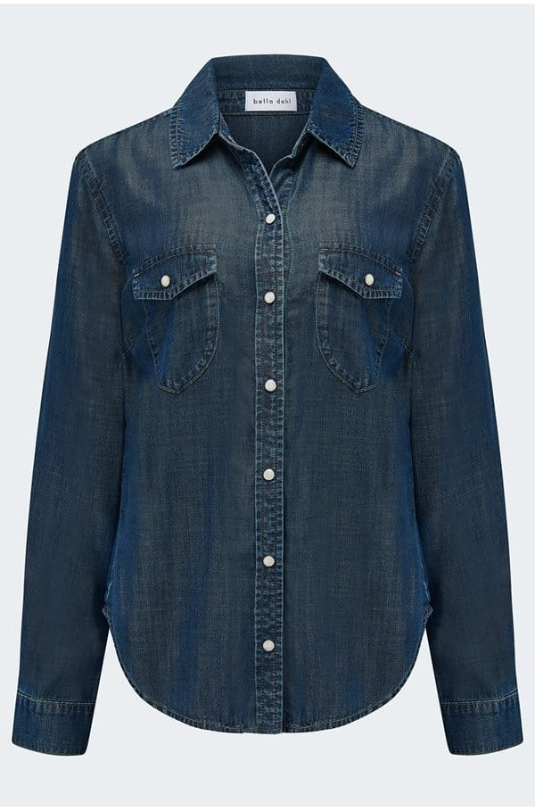 western shirt in twilight rinse wash