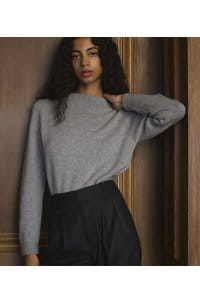 maire sweater in heather grey 
