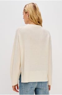 miranda crew neck sweater in ivory