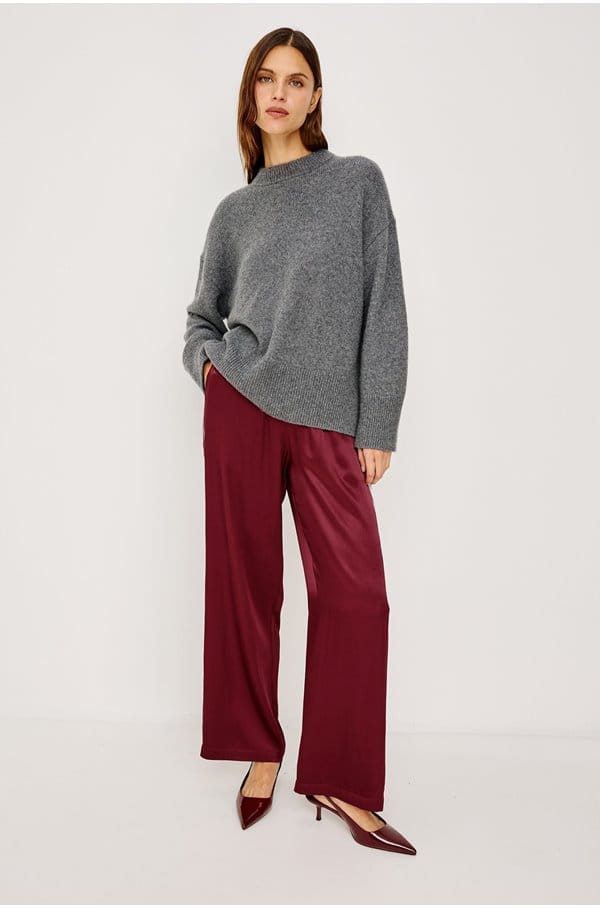 merida trouser in garnet 