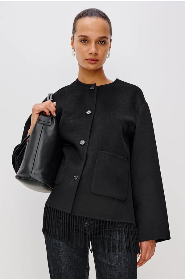 tomoko jacket in black 