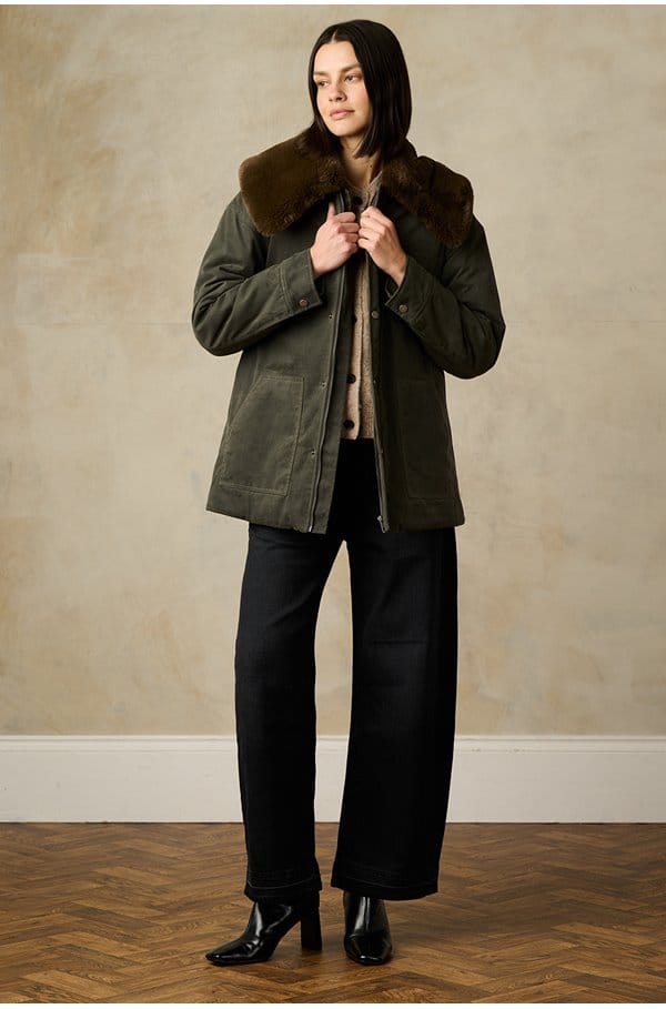 tessuto jacket in umber 