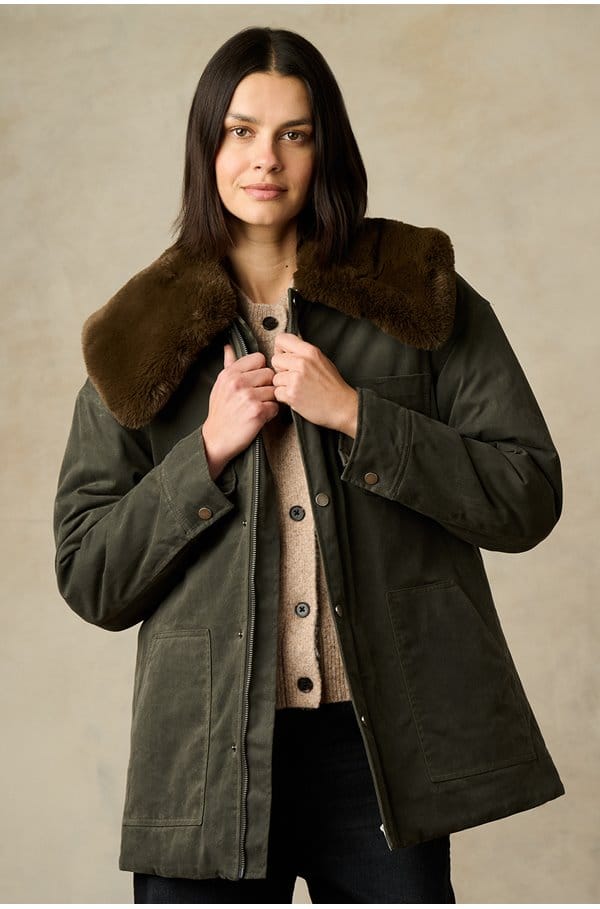 tessuto jacket in umber 