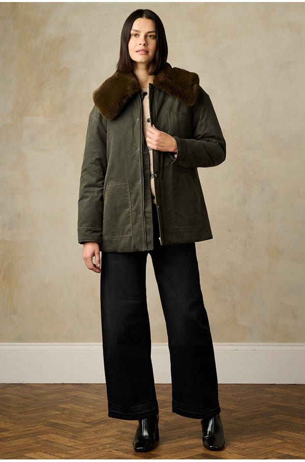 tessuto jacket in umber 