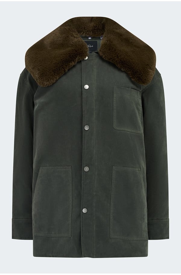 tessuto jacket in umber 