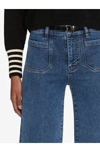 le slim palazzo with modernist pocket in esteem