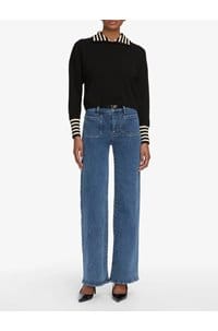 le slim palazzo with modernist pocket in esteem