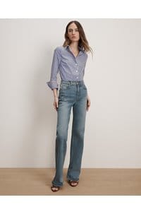 amelia shirt in navy white