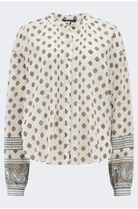 Lollie Blouse in Dove Multi