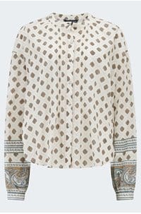 lollie blouse in dove multi