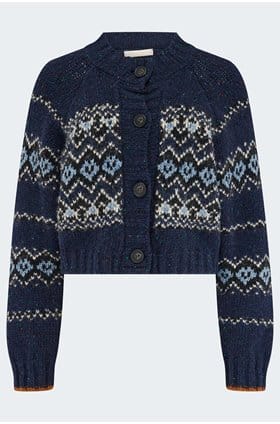Damas Cardigan in Marine