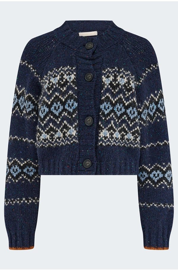 damas cardigan in marine
