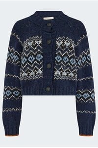 damas cardigan in marine