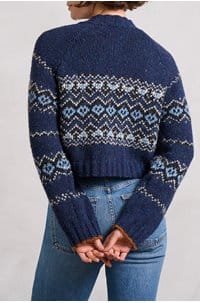 damas cardigan in marine
