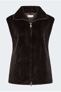furo sleeveless jacket in brun