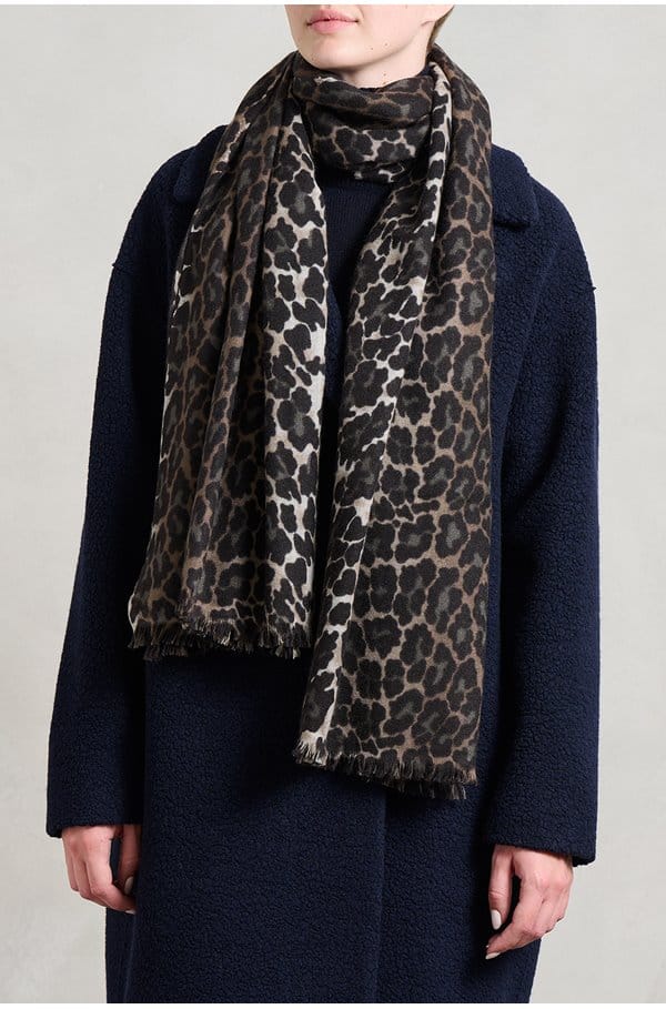 hubert scarf in marron