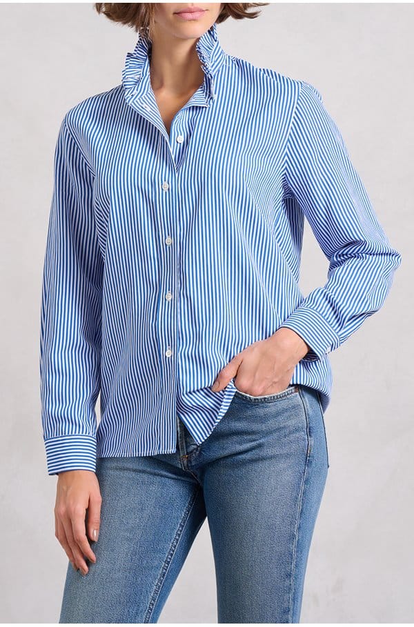 sidney blouse in azure