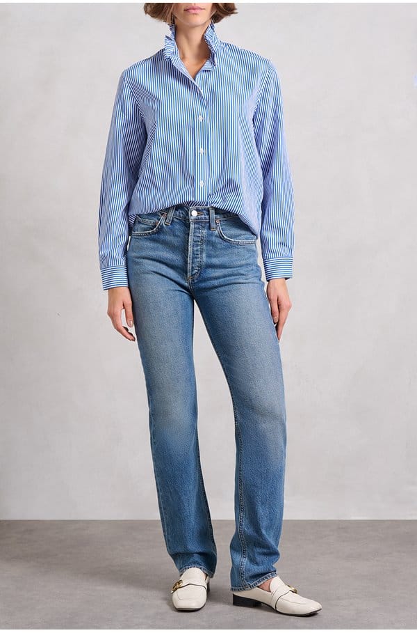 sidney blouse in azure