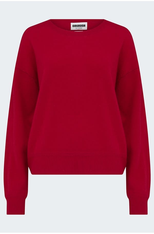 malibu crew in cherry red 