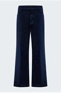 anessa wide jean in deep navy velvet
