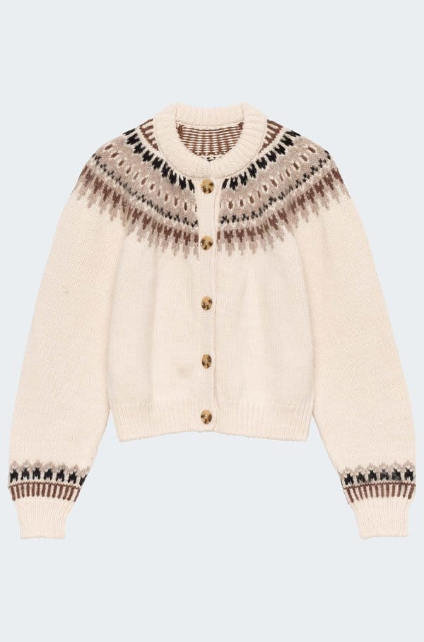 clarke cardigan in oatmeal 