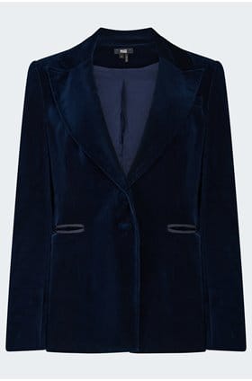 Chelsee Blazer in Navy Velvet