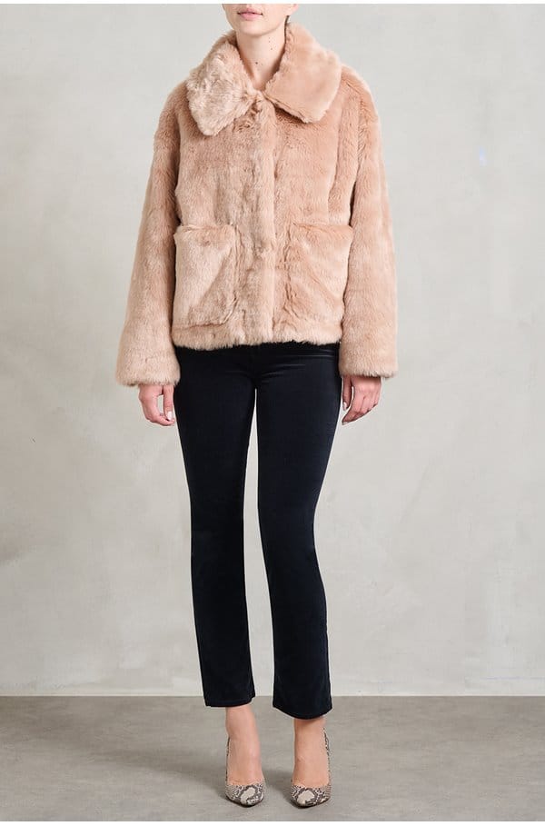 traci jacket in pale pink